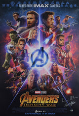 The Avengers (12) Downey Jr., Evans, Jackson, Pratt +8 Signed 27x40 Poster BAS 1