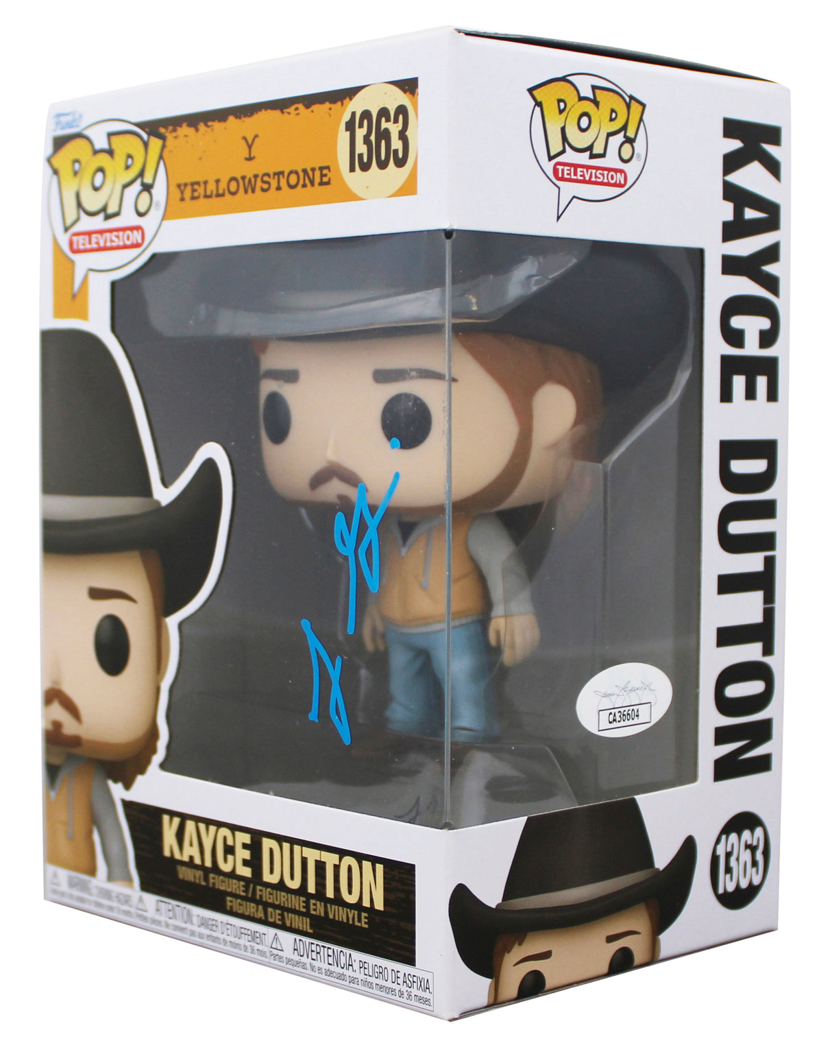 Luke Grimes Yellowstone Signed Kayce Dutton #1363 Funko Pop Figure JSA #CA36604