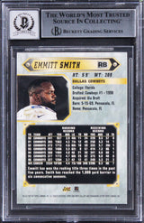 Cowboys Emmitt Smith Signed 1997 Topps Gallery #1110 Card Auto 10! BAS Slabbed
