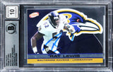 Ravens Ray Lewis Signed 2001 Pacific Prism Atomic #13 Card Auto 10! BAS Slabbed