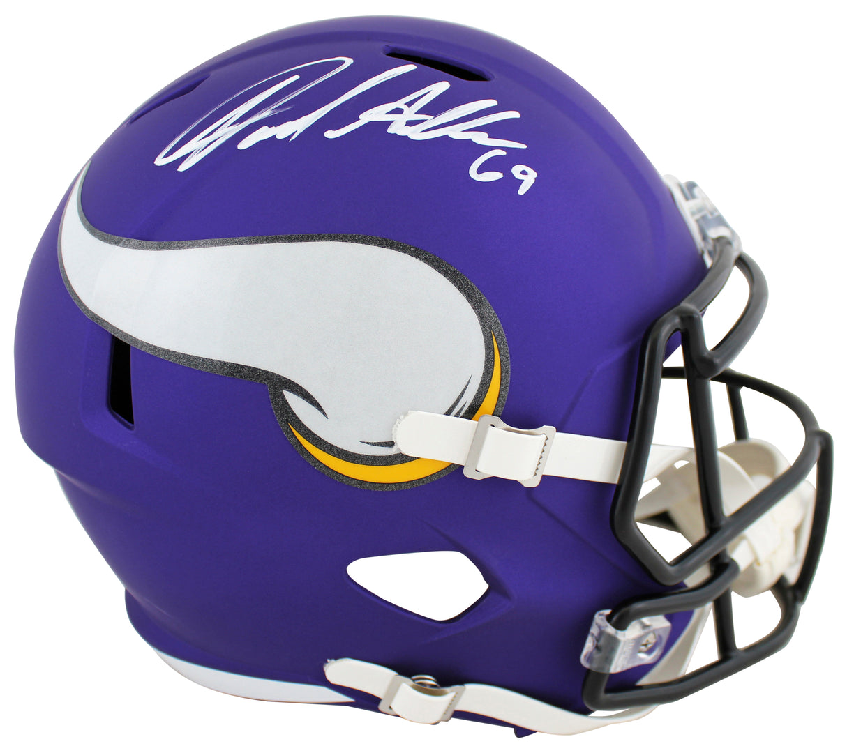 Vikings Jared Allen Signed Full Size Speed Rep Helmet W/ Case BAS Witnessed