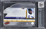 Ravens Ray Lewis Signed 2001 Pacific Prism Atomic #13 Card Auto 10! BAS Slabbed