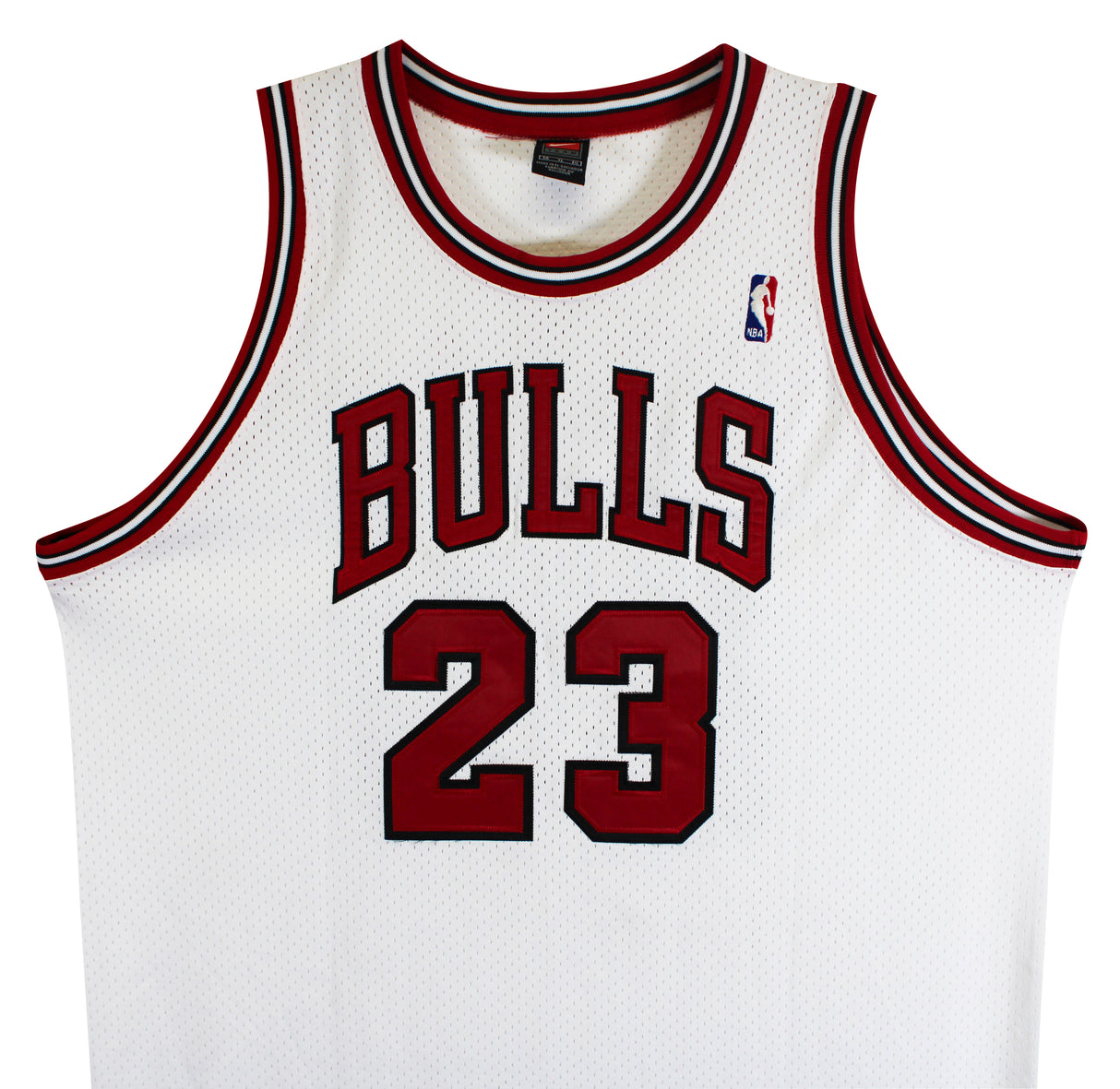 Bulls Michael Jordan Authentic Signed White Nike Size 50 Jersey BAS #AG010203