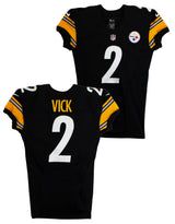 Steelers Michael Vick 2015 Final Game Used Black Nike Jersey SIA #260630M5