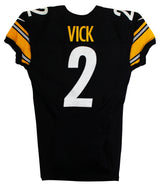 Steelers Michael Vick 2015 Final Game Used Black Nike Jersey SIA #260630M5