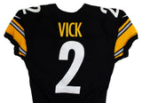 Steelers Michael Vick 2015 Final Game Used Black Nike Jersey SIA #260630M5