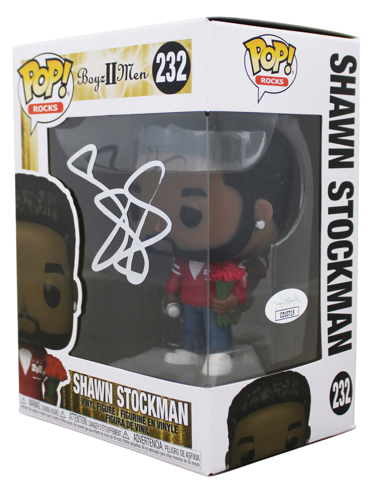 Shawn Stockman Boyz II Men Signed #232 Funko Pop Vinyl Figure JSA #CD10715