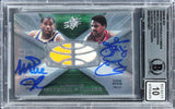 Magic & Erving Signed 2008 SPX Winning Mats Combos #WMCEJ Card Auto 10! BAS Slab