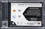 Magic & Erving Signed 2008 SPX Winning Mats Combos #WMCEJ Card Auto 10! BAS Slab