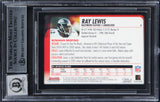 Ravens Ray Lewis Signed 2003 Bowman Chrome #6 Card Auto Graded 10! BAS Slabbed