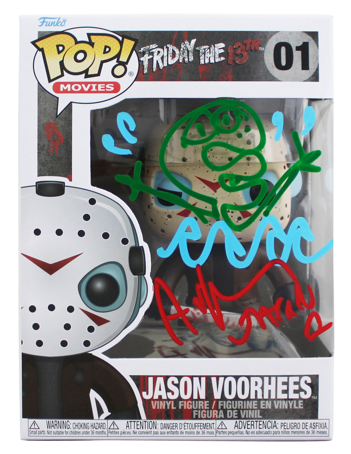 Ari Lehman Friday The 13th Signed Jason #01 Funko Pop Figure W/ Sketch BAS Wit