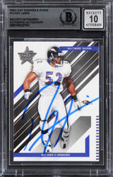 Ravens Ray Lewis Signed 2004 Leaf Rookies & Stars #10 Card Auto 10! BAS Slabbed