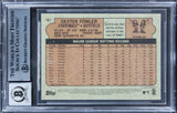Cardinals Dexter Fowler Signed 2021 Topps Heritage #161 Card Auto 10! BAS Slab 2