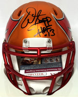 Warren Sapp Autographed Bucs W/ HOF Flash Speed Mini Helmet - Beckett W Hologram