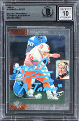 Bucs Mike Alstott "A-Train" Signed 1996 SP #126 Rookie Card Auto 10! BAS Slab 2
