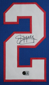 Jim Kelly Authentic Signed Blue Pro Style Framed Jersey BAS Witnessed