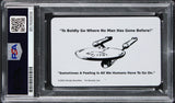 William Shatner Star Trek Signed Captain Kirk Starship License PSA/DNA Slabbed 1