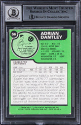 Clippers Adrian Dantley "2x Insc" Signed 1977 Topps #56 Card Auto 10 BAS Slabbed