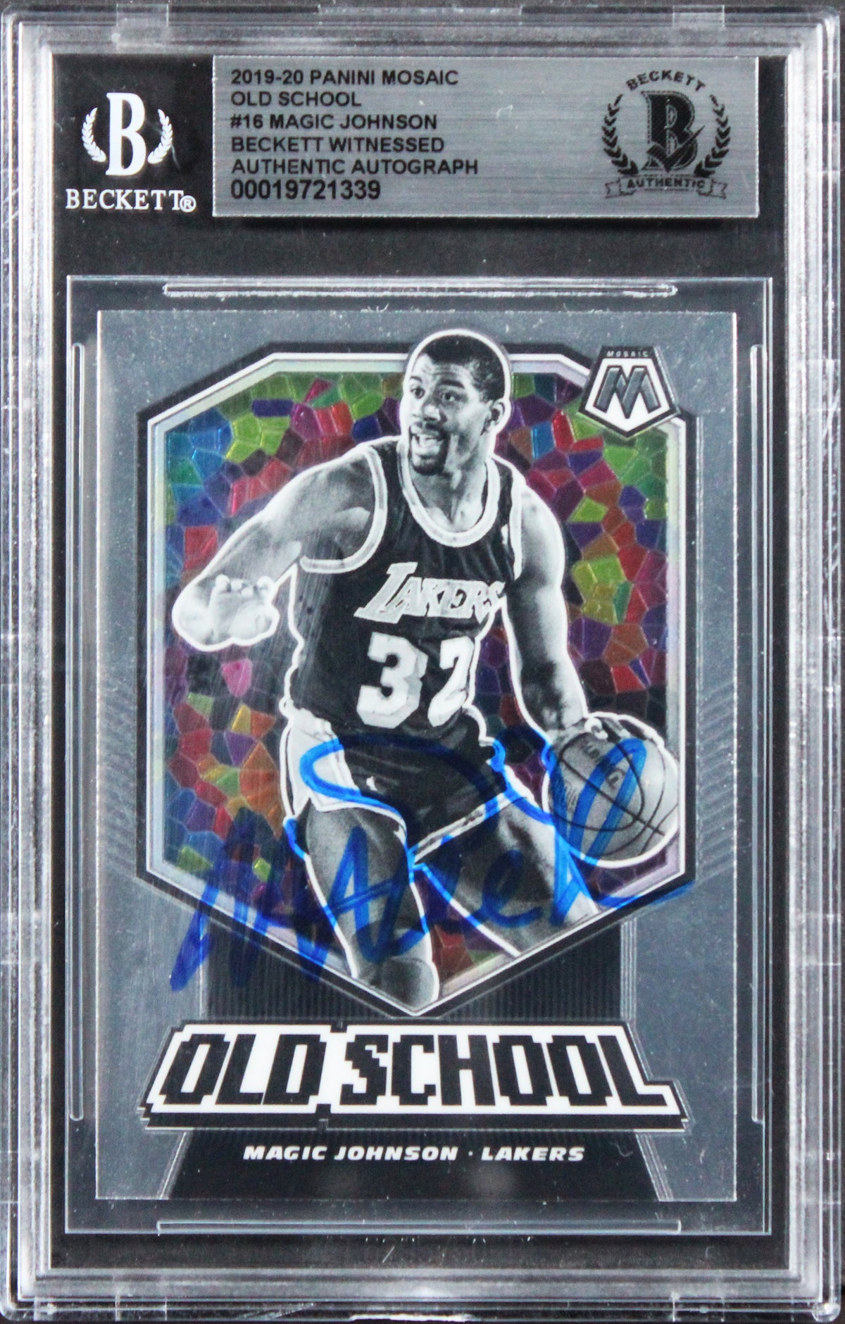 Magic Johnson Inscriptions Magic Johnson Signed Memorabilia – 2019 Mosaic #16 – Pristine Marketplace
