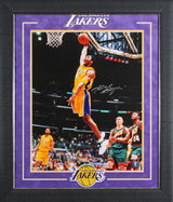 Lakers Kobe Bryant Signed 16x20 Framed Dunking Photo Vs Sonics PSA/DNA #A82900