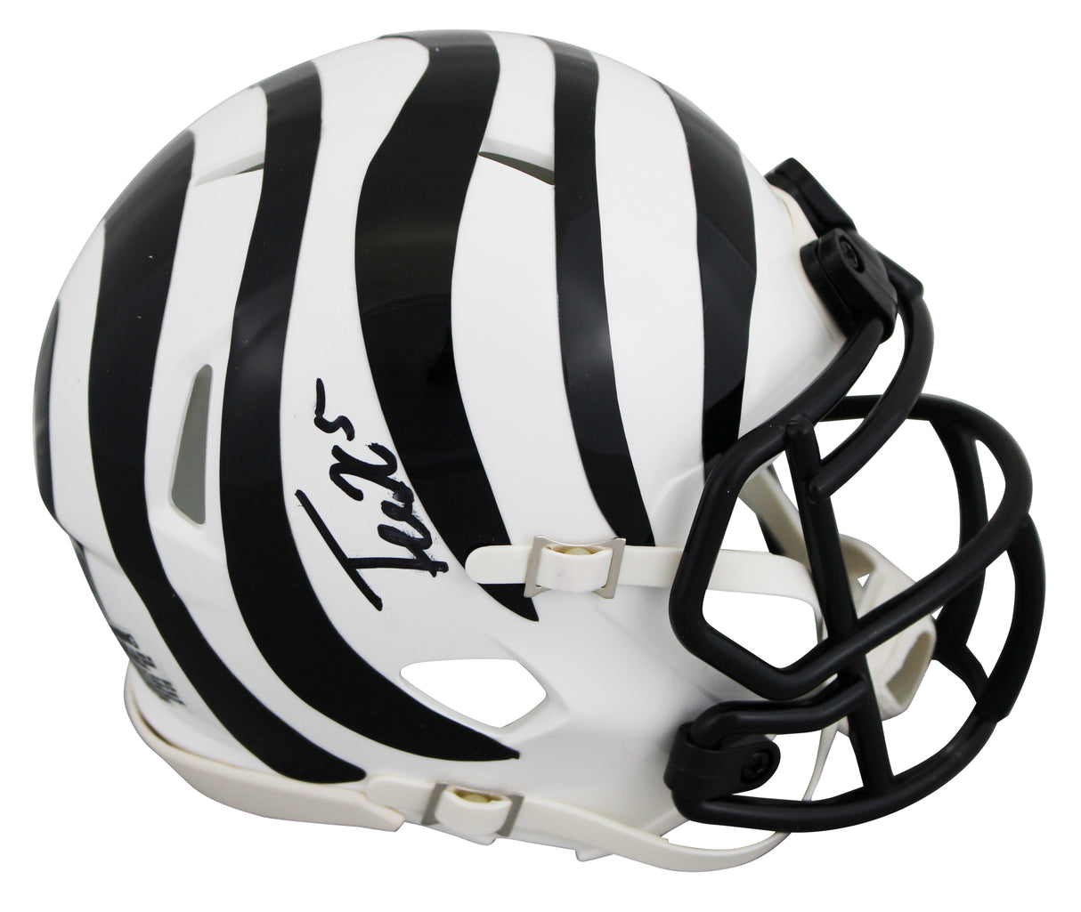 Bengals Tee Higgins Signed 2022 On-Field Alt Speed Mini Helmet BAS Wit #2W419963