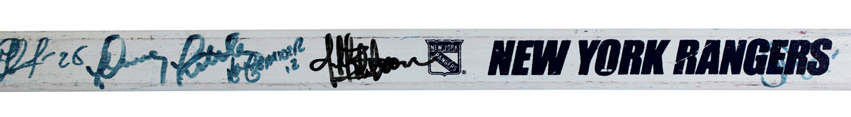 Rangers (23) Richter, Messier, Kurri +20 Signed NHL Hockey Stick BAS #AG010123