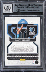 Santi Aldama Signed 2021 Panini Prizm Grn #276 Rookie Card Auto 10! BAS Slabbed
