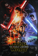 Star Wars (21) Hamill, Ridley, Mayhew, Driver Signed 27x40 Poster BAS #AG010007