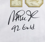 Magic Johnson "92 Gold" Signed White & Gold Nike Team USA Jersey BAS W #5W006547