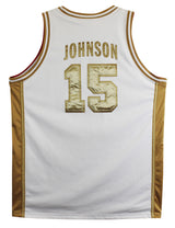 Magic Johnson "92 Gold" Signed White & Gold Nike Team USA Jersey BAS W #5W006547