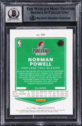 Blazers Norman Powell Signed 2021 Donruss Optic #121 Card Auto 10! BAS Slabbed