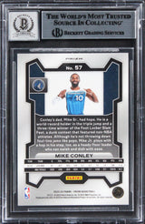 Timberwolves Mike Conley Signed 2023 Panini Prizm RWB #57 Card Auto 10! BAS Slab