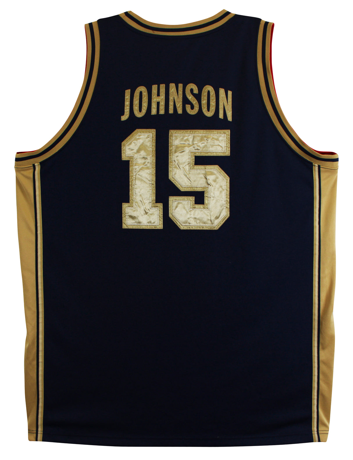Magic Johnson "92 Gold" Signed Navy & Gold Nike Team USA Jersey BAS W #5W006545