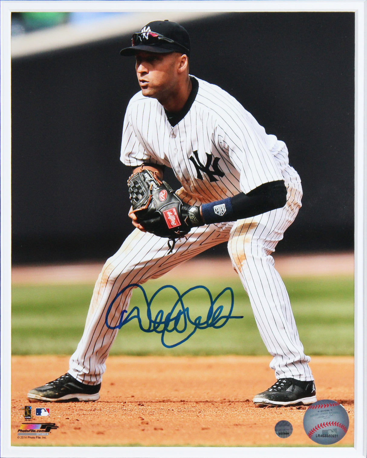 Yankees Derek Jeter Authentic Signed 8x10 Framed Photo Steiner #SS236494