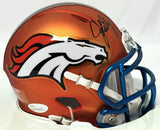 John Elway Autographed Denver Broncos Blaze Speed Mini Helmet- JSA *Black