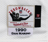 Dolphins Dan Marino Signed White 1990 TB M&N Authentic Jersey BAS #BY031305