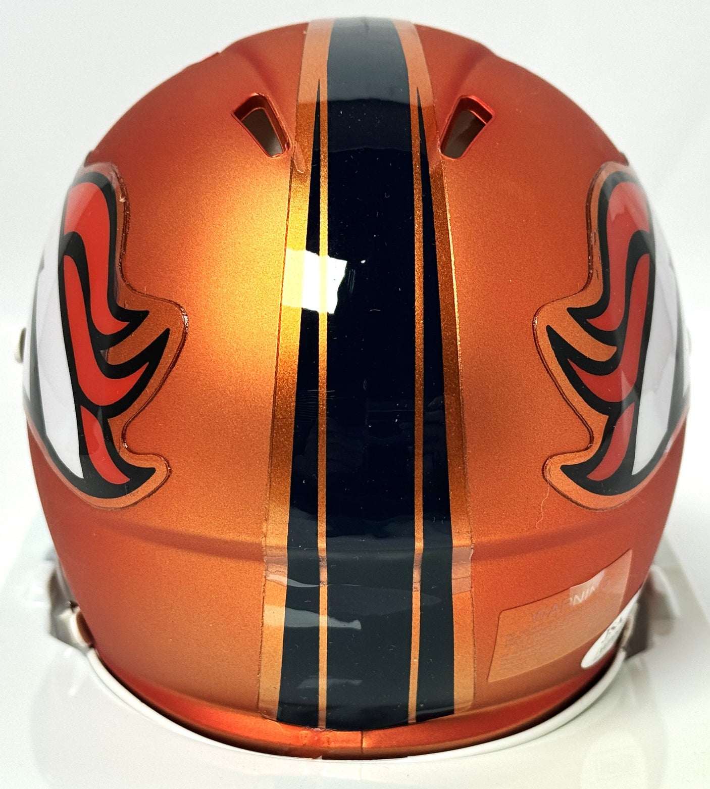 John Elway Autographed Denver Broncos Blaze Speed Mini Helmet- JSA *Black