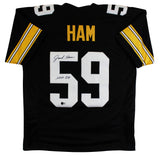 Jack Ham "HOF 88" Authentic Signed Black Pro Style Jersey BAS Witness #3W390914
