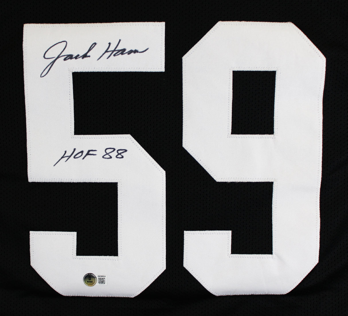 Jack Ham "HOF 88" Authentic Signed Black Pro Style Jersey BAS Witness #3W390914