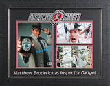 Matthew Broderick Inspector Gadget Signed 8x10 Framed Photo BAS #BW96658