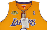 Lakers Kobe Bryant Signed Yellow M&N 2000-01 HWC Authentic Jersey PSA #B11730