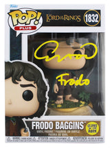 Elijah Wood LOTR "Frodo" Signed #1832 Funko Pop Figure w/ Yellow Sig BAS