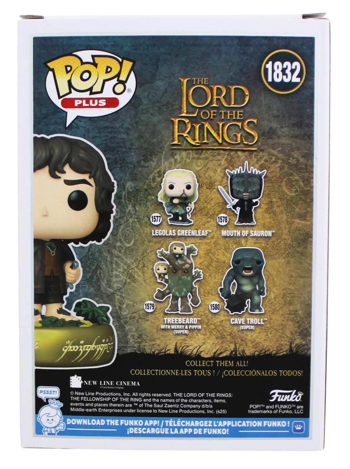 Elijah Wood LOTR "Frodo" Signed #1832 Funko Pop Figure w/ White Sig BAS