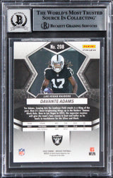 Raiders Davante Adams Signed 2022 Panini MG #208 Card Auto Grade 10! BAS Slabbed