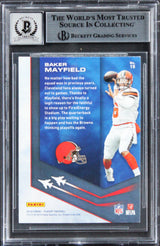 Browns Baker Mayfield Signed 2019 Playoff Air Command #15 Card Auto 10! BAS Slab