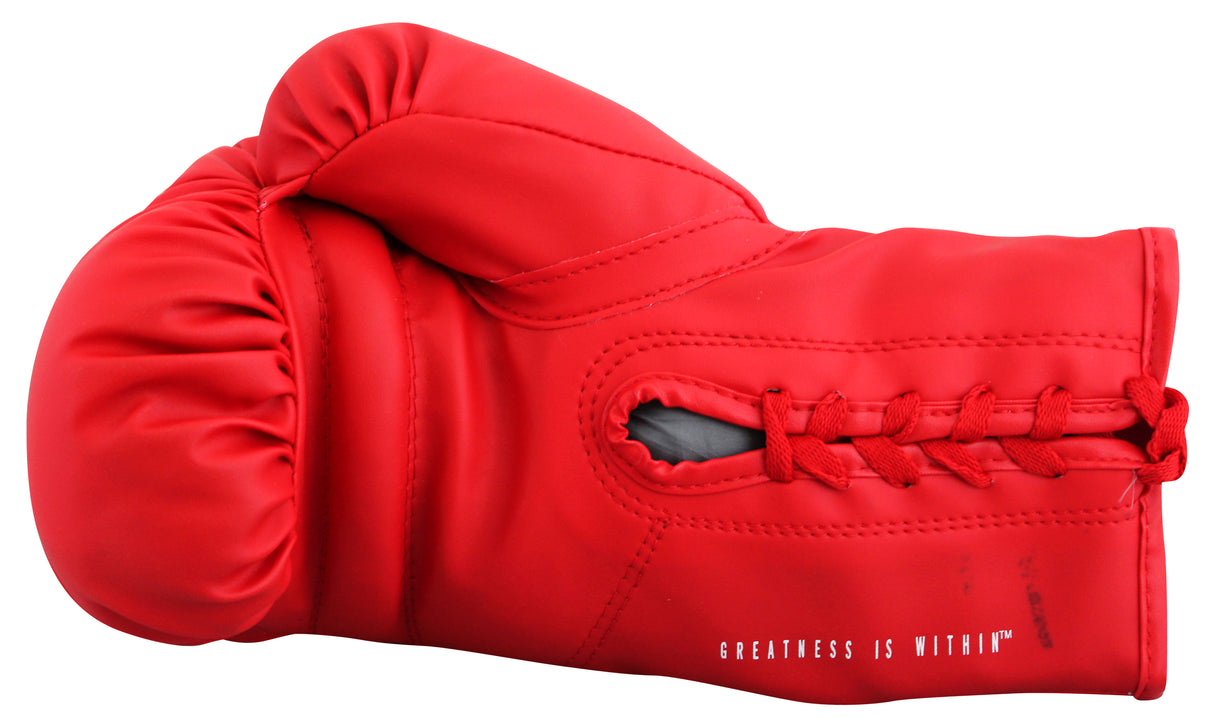 Mike Tyson Signed Right Hand Red Everlast Boxing Glove W/ Case JSA Witness
