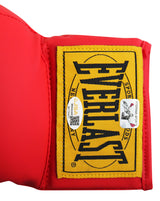 Mike Tyson Signed Left Hand Red Everlast Boxing Glove W/ Case JSA Witness