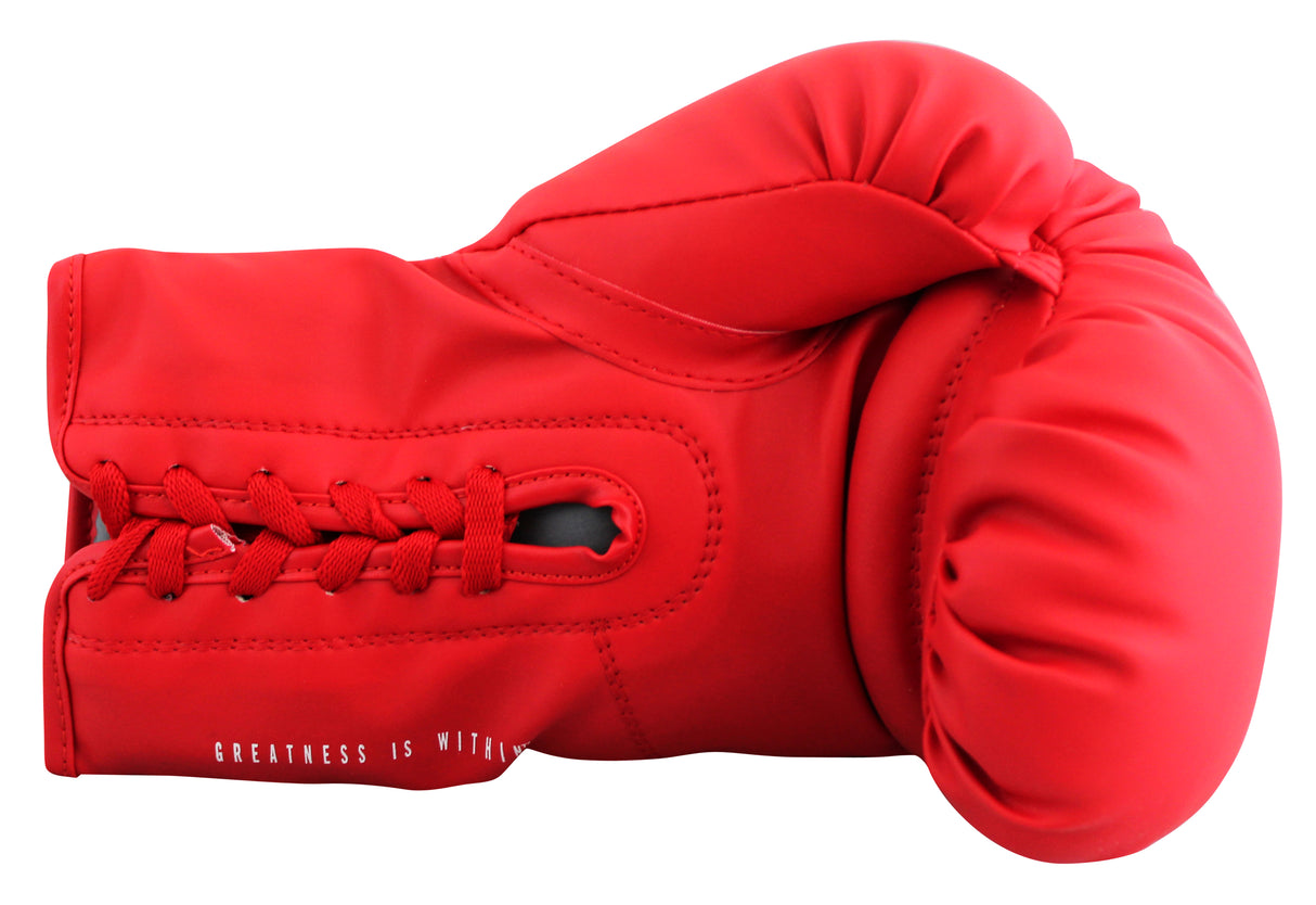 Mike Tyson Signed Left Hand Red Everlast Boxing Glove W/ Case JSA Witness