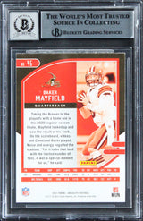 Browns Baker Mayfield Signed 2021 Absolute #45 Card Auto Graded 10! BAS Slabbed