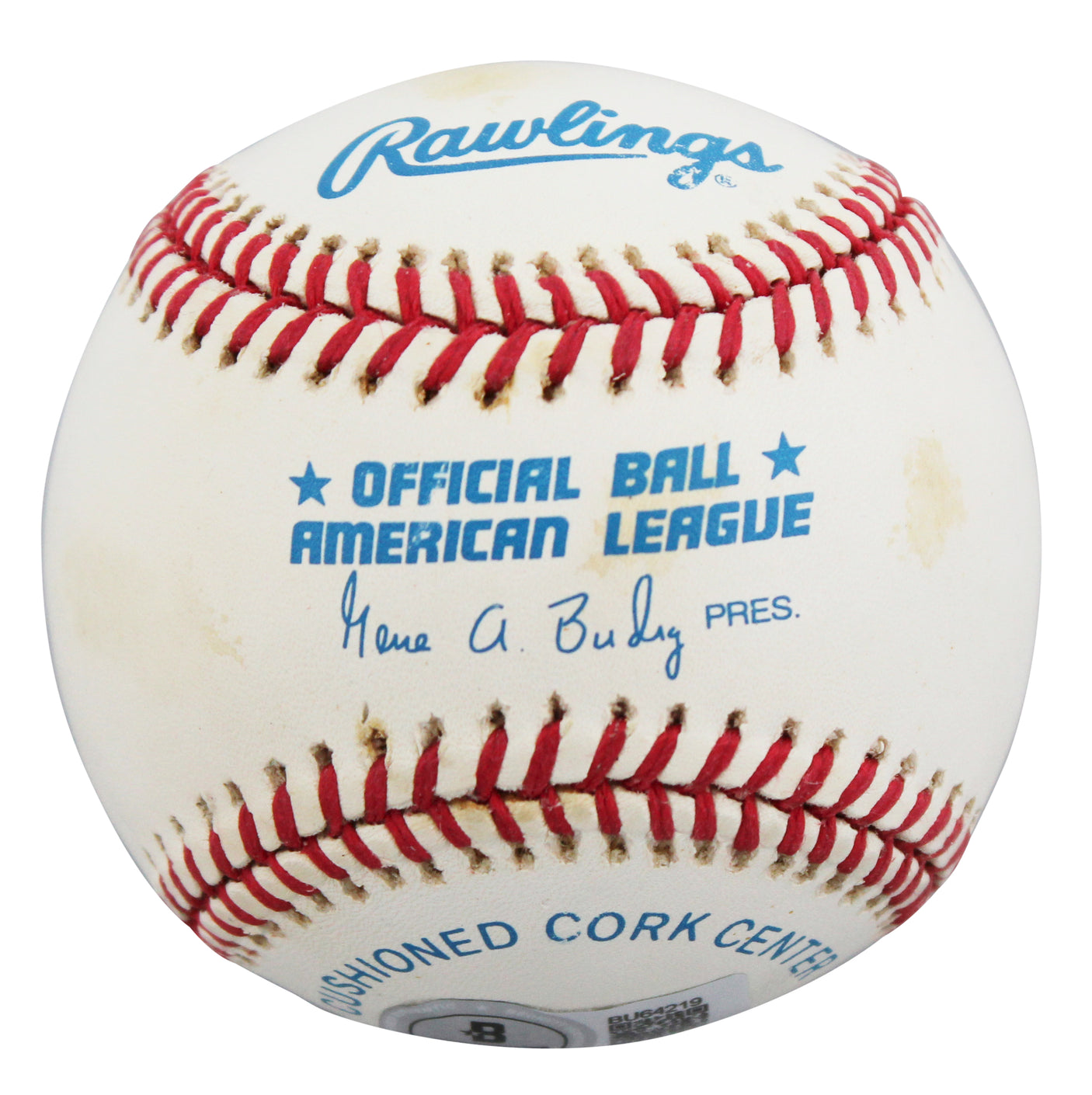 Indians Kenny Lofton Authentic Signed Gene Budig OAL Baseball BAS #BU64219